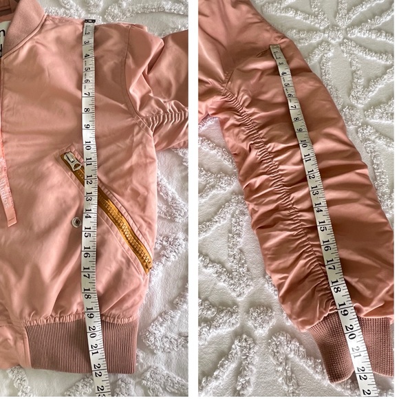 Acne Studios Clea Bomber Jacket Women's Pale Pink Women's Size 34/ XS -Small - Picture 14 of 15